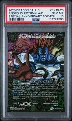 Android 13 Exterminating Agent of Destruction Foil Dragon Ball Super Card PSA 10 - Image 1