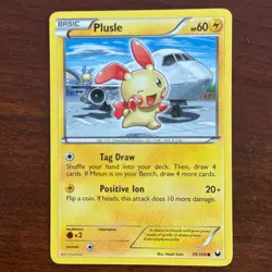 Plusle 39/108 Common Dark Explorers Pokemon Card - Image 1