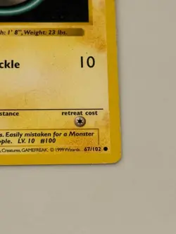 1st Edition Voltorb Pokemon Card Base Set 1999 WOTC 67/102 - Image 4