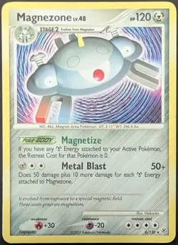 Magnezone Holo 8/130 Diamond & Pearl Base Set Pokemon Card - Image 1