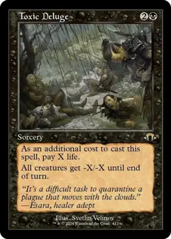MTG - Toxic Deluge - Retro Frame - MH3 412 - Modern Horizons 3 - Rare - Magic - Image 1