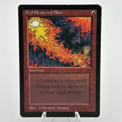 MTG Red Elemental Blast Limited Edition - Beta Edition Magic the Gathering NM - Image 1