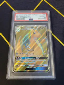 Dragonite GX Full Art 2018 Pokemon Sun & Moon Dragon Majesty, Psa 10 C22 - Image 1