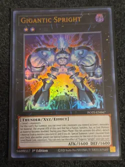 Gigantic Spright POTE-EN047 Ultra Rare 1st Ed NM Yugioh  - Image 1