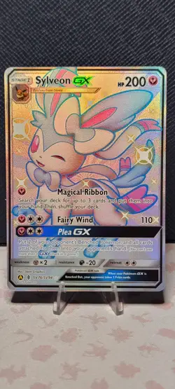 Pokemon Sylveon GX TCG Hidden Fates Shiny Vault SV76/SV94 Holo Card - Image 1