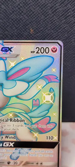 Pokemon Sylveon GX TCG Hidden Fates Shiny Vault SV76/SV94 Holo Card - Image 8