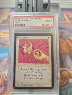 Healing Salve MTG Magic the Gathering Alpha PSA 9 Vintage Old School Collectible - Image 1