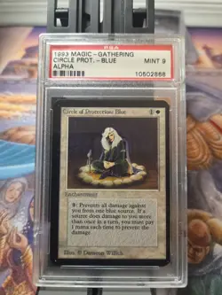 Circle of Protection Blue MTG Magic the Gathering Alpha PSA 9 Vintage Old School - Image 1