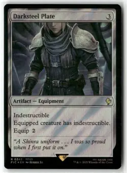 Darksteel Plate Commander: Final Fantasy Surge Foil MAGIC MTG NM  - Image 1