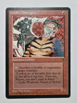 Goblin Chirurgeon (Foglio) MTG Fallen Empires Magic the Gathering Card - Image 1