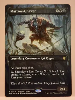 1 x Marrow-Gnawer - NM/M Borderless - MTG Commander: Bloomburrow -  - Image 1