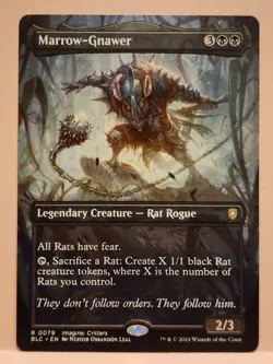 1 x Marrow-Gnawer - NM/M Borderless - MTG Commander: Bloomburrow -  - Image 3