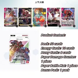 BANDAI Gundam Card Game Start Deck Gundam Assemble Set Zeon Rush ST03A  Chinese - Image 2
