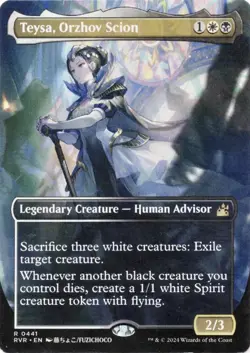 1x (441) Teysa, Orzhov Scion - BORDERLESS ANIME MTG Ravnica Remastered NM Magic  - Image 1