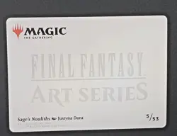 Gold Stamp Art Series Sageâ€™s Nouliths mtg Final Fantasy 5/53 - Image 5
