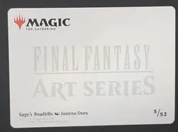 Gold Stamp Art Series Sageâ€™s Nouliths mtg Final Fantasy 5/53 - Image 8
