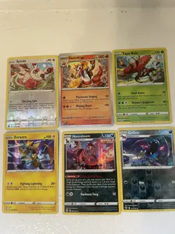 Pokémon 50 Trading Card Lot 6 Holo Foil Cards / Energy Cards/ Trainer Cards - Image 1