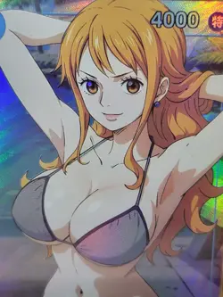 NAMI One Piece Anime Waifu Goddess CUSTOM CARD (Please read description) - Image 2