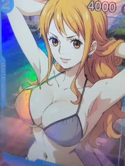 NAMI One Piece Anime Waifu Goddess CUSTOM CARD (Please read description) - Image 3