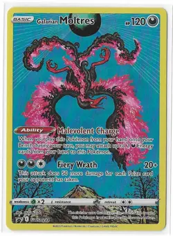 Pokemon SWSH Black Star Promo ULTRA RARE Galarian Moltres SWSH284 - NM - Image 1