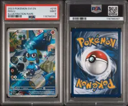 PSA 9 Pokémon TCG Riolu Illustration Rare Card #215/198 Scarlet & Violet - Image 3
