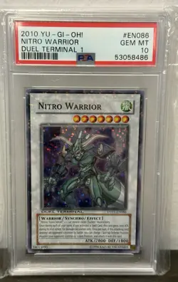 2010 Yu-Gi-Oh! Duel Terminal 1 DT01-EN086 Nitro Warrior YUGIOH  PSA 10 GEM MINT - Image 1