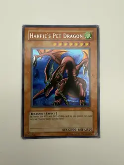 Yugioh Harpie's Pet Dragon FMR-002 Prismatic Secret Rare Forbidden Memories MP - Image 2