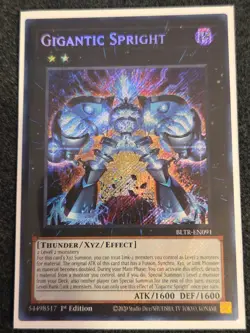 Gigantic Spright Secret Rare 1st Edition BLTR-EN091 Yugioh NM - Image 1