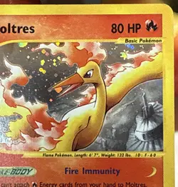 Moltres Skyridge Holo H20/H32 Pokemon Card WotC e-Reader e-Card ðŸ”¥ - Image 3