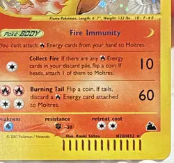Moltres Skyridge Holo H20/H32 Pokemon Card WotC e-Reader e-Card ðŸ”¥ - Image 4