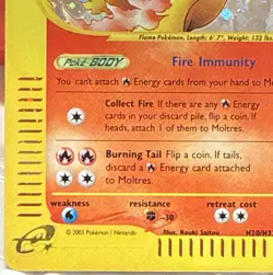 Moltres Skyridge Holo H20/H32 Pokemon Card WotC e-Reader e-Card ðŸ”¥ - Image 5