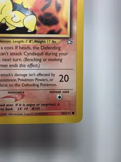 Pokemon Card - Cyndaquil 1st Edition Neo Genesis 56/111 Common - Image 4