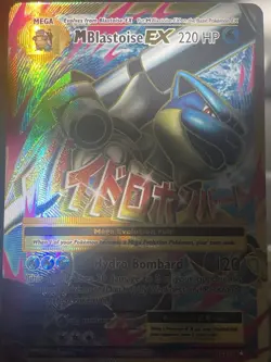 Pokemon XY Evolutions M Blastoise EX Full Art Holo Card 102/108 NM CONDITION - Image 7