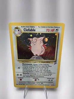 Clefable - 5/130 - Pokemon Base Set 2 Holo Rare Card WOTC LP - Image 1