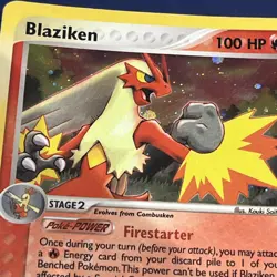 Blaziken 3/109 EX Ruby & Sapphire Rare Holo Pokemon Card - Image 8