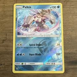 Pokemon Card Palkia Shining Legends Reverse Holo Rare 24/73 Near Mint - Image 1