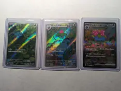 Pokémon 151 Japanese Venusaur Evolution Line 3 Card Art Rare Set NM/M - Image 1
