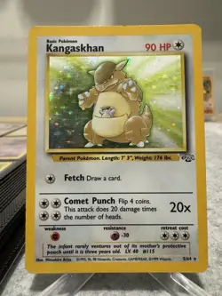 Kangaskhan Pokemon Card TCG 5/64 Holo Rare Jungle Vintage Nintendo Gamefreak - Image 1