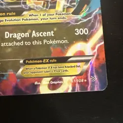 M Rayquaza EX 61/108 XY Roaring Skies Ultra Rare Card Pokemon TCG - Image 3