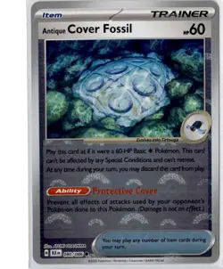 Antique Cover Fossil - 080/086 - Poke Ball Reverse Holo - Pokemon Black Bolt ENG - Image 1