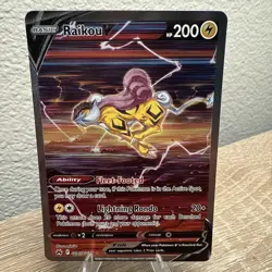 Pokemon TCG Raikou V GG41/GG70 Crown Zenith Galarian Gallery  - Image 1