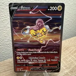 Pokemon TCG Raikou V GG41/GG70 Crown Zenith Galarian Gallery  - Image 2