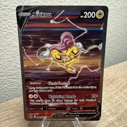 Pokemon TCG Raikou V GG41/GG70 Crown Zenith Galarian Gallery  - Image 3
