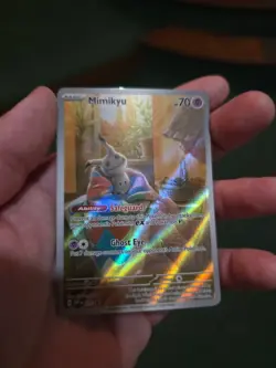 Pokemon TCG - Mimikyu SVP 075 Scarlet & Violet Black Star Promo Paldean Fates NM - Image 1