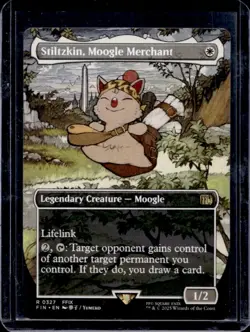 2025 Magic MTG Final Fantasy Stiltzkin Moogle Merchant BL Rare #0327 - Image 1