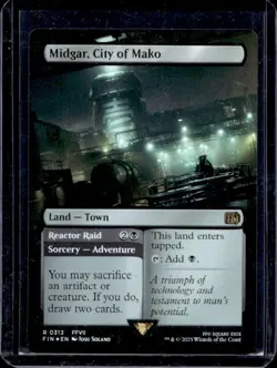 2025 Magic MTG Final Fantasy Midgar City of Mako BL Rare #0313 - Image 3
