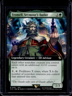 2025 Magic MTG Final Fantasy Tromell Seymour's Butler EA Commander Foil Rare 162 - Image 1