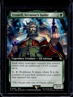 2025 Magic MTG Final Fantasy Tromell Seymour's Butler EA Commander Foil Rare 162 - Image 3