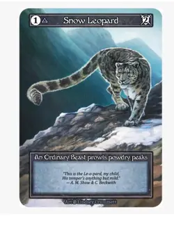 Snow Leopard (FOIL) Ordinary Beta Sorcery - Image 1