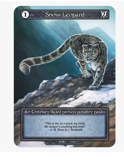 Snow Leopard (FOIL) Ordinary Beta Sorcery - Image 2